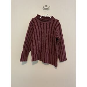 NWT Trotters Girls Size Small Sweater Jumper Wool Blend Purple Asymmetrical Hem